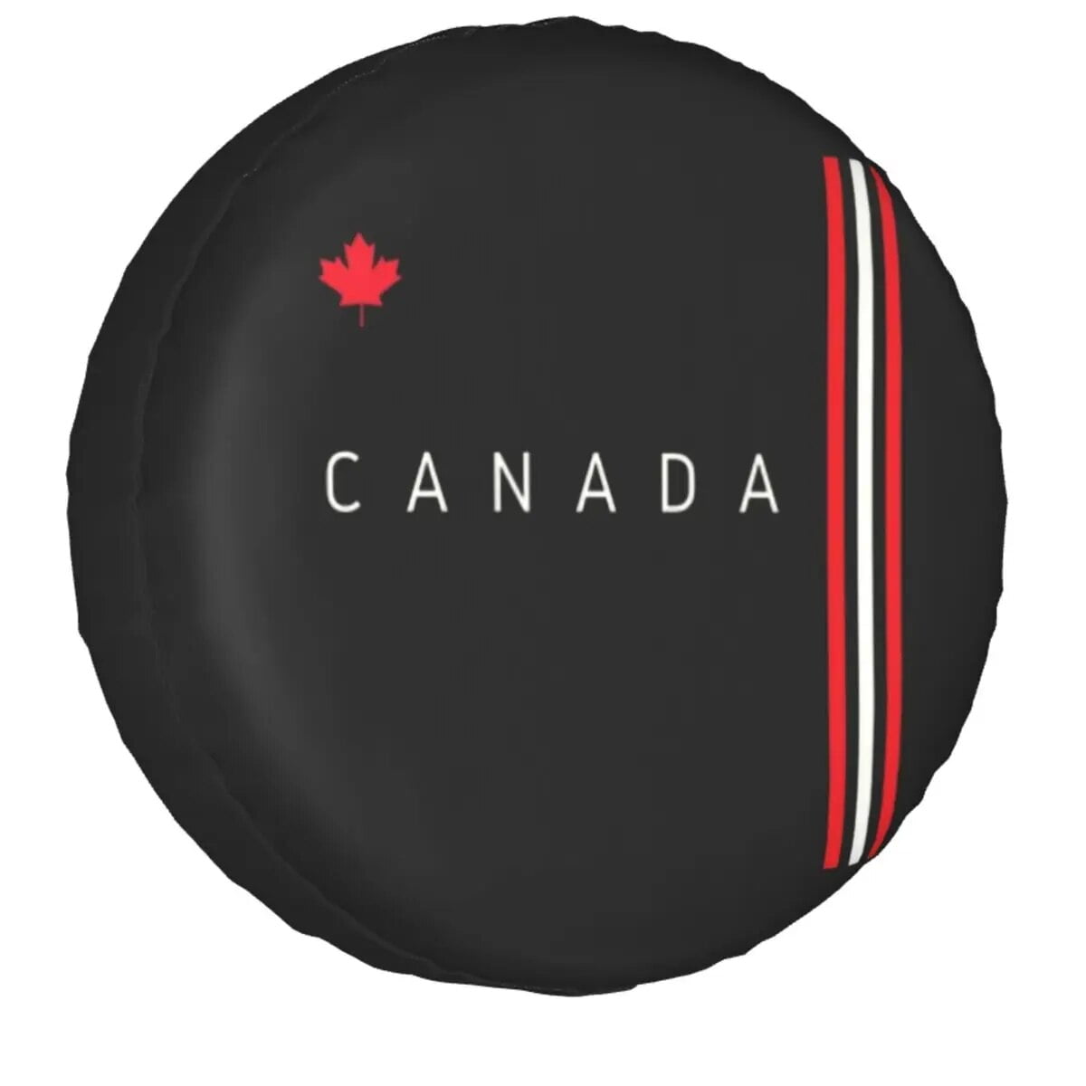 Canada Flag Heartbeat Maple Leaf Spare Tire Cover for Jeep Canadian