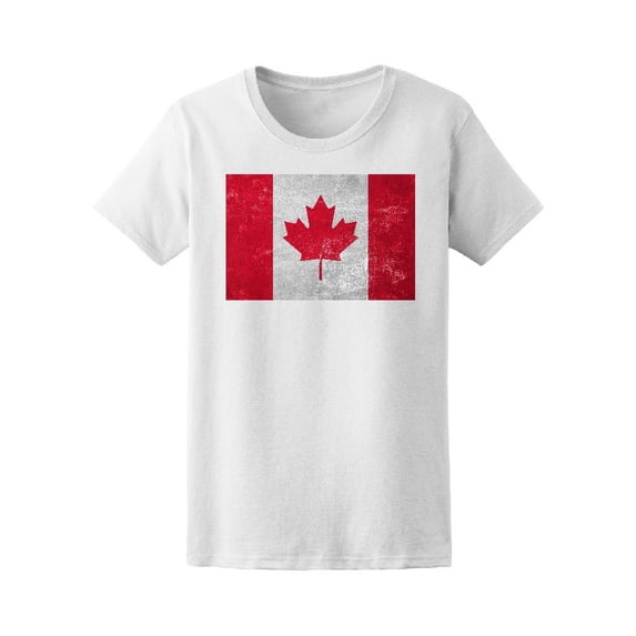 Canada Flag In Grunge Style T-Shirt Men -Image by Shutterstock, Male 3X-Large