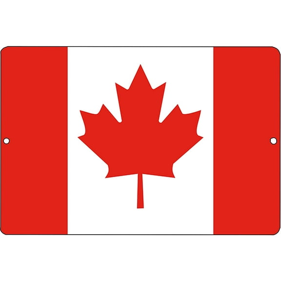 Canada Flag Metal Tin Sign Wall Decor Man Cave Bar Canadian Maple Leaf
