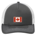 thumbnail image 1 of Canada Flag Patch Adjustable Adult Mesh Hat, Steel Grey/White, 1 of 3