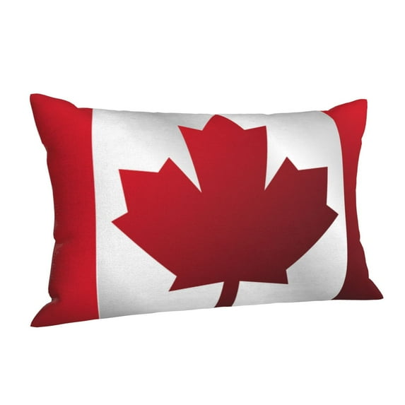 Canada Flag Pattern Pillowcase Pillows Cover Case Decor Decoration Rectangle Printed Throw Pillow Case Cushion Cover 14"x20"