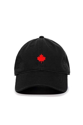 Canada Flag Red Maple Leaf Baseball Cap Embroidered Cotton Adjustable Dad Hat