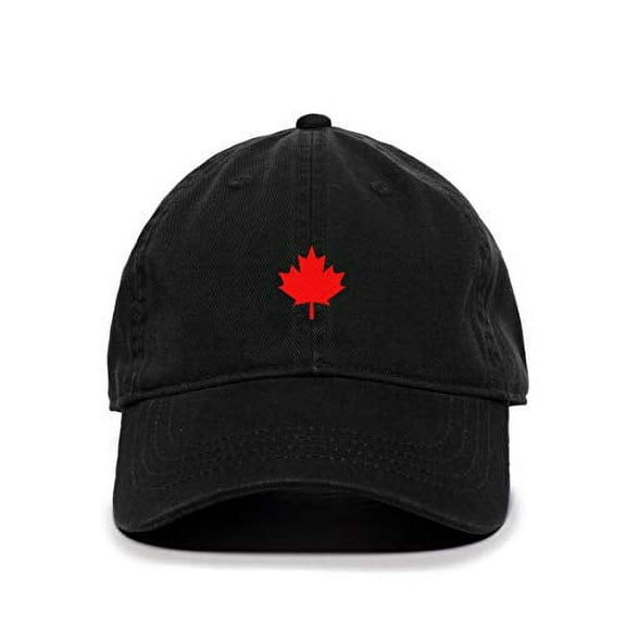 Canada Flag Red Maple Leaf Baseball Cap Embroidered Cotton Adjustable Dad Hat