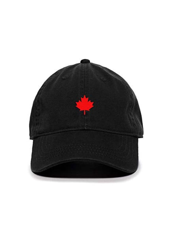 Canada Flag Red Maple Leaf Baseball Cap Embroidered Cotton Adjustable Dad Hat