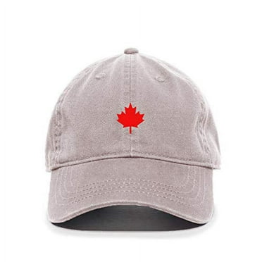 Canada Flag Red Maple Leaf Baseball Cap Embroidered Cotton Adjustable Dad Hat