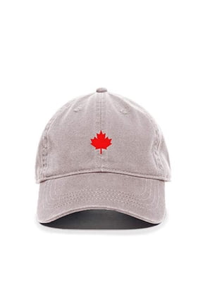 Canada Flag Red Maple Leaf Baseball Cap Embroidered Cotton Adjustable Dad Hat