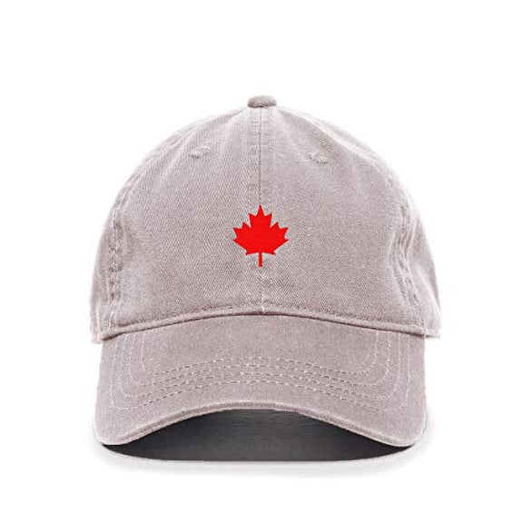 Canada Flag Red Maple Leaf Baseball Cap Embroidered Cotton Adjustable Dad Hat