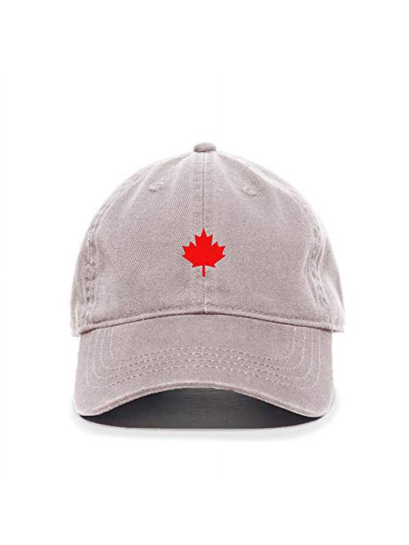 Canada Flag Red Maple Leaf Baseball Cap Embroidered Cotton Adjustable Dad Hat