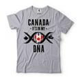 thumbnail image 1 of Canada Flag Shirt Canada Patriotic Gifts Canadian Dna Shirt It's In My DNA Shirt Canada Gifts (3X-Large Grey), 1 of 6