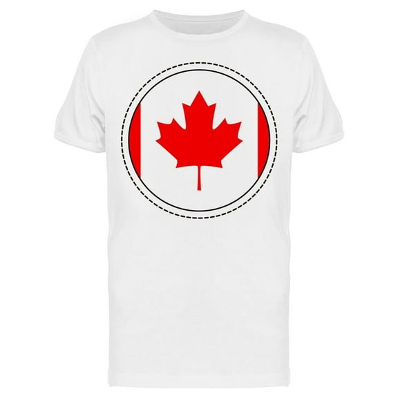 Canada Flag, Sticker T-Shirt Men -Image by Shutterstock, Male 3X-Large