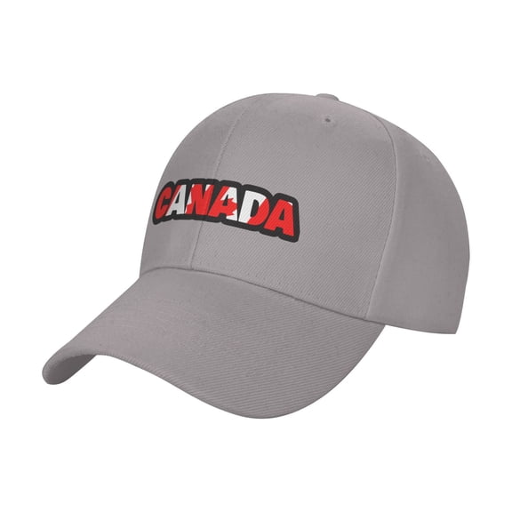Canada Flag Text Logo Sandwich Cap Unisex Adjustable Adult Baseball Caps Casquette Hats Flat Cap