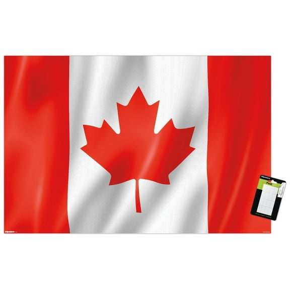 Canada - Flag Wall Poster, 14.725" x 22.375"