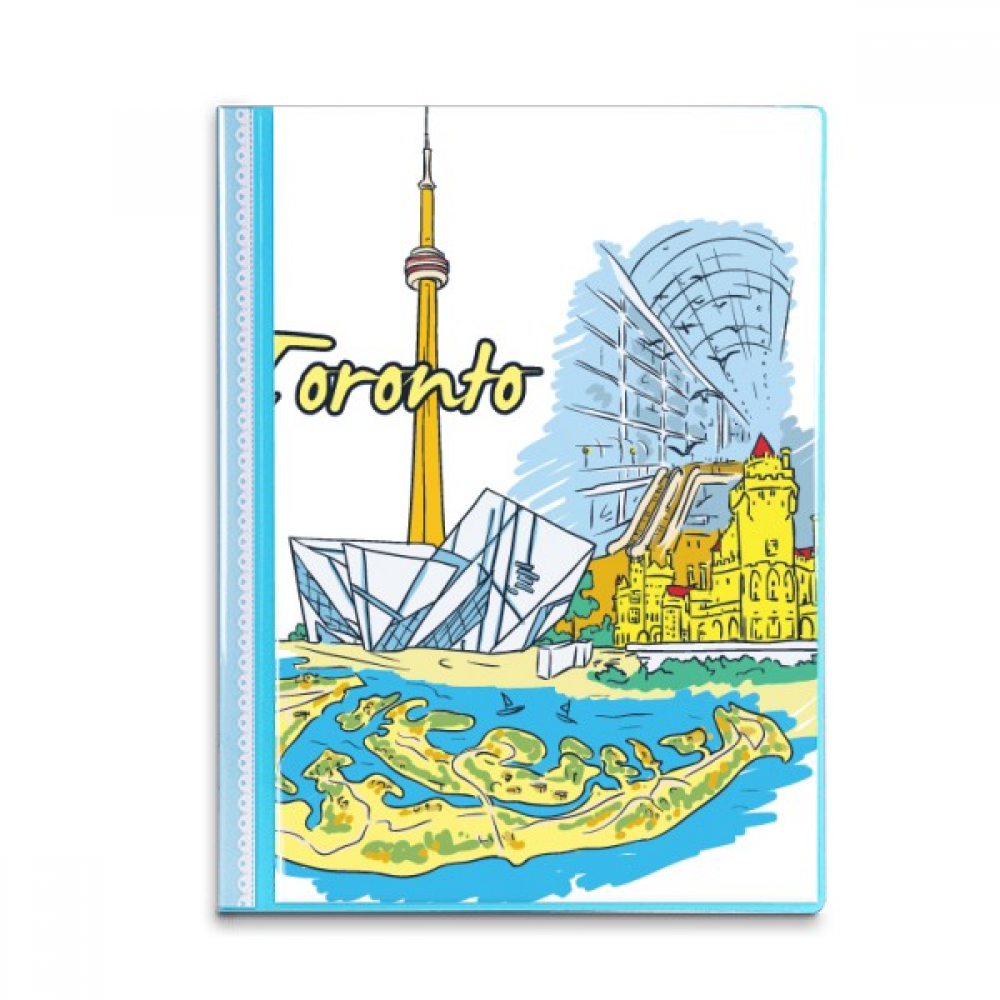 Canada Flavor Toronto Scenery Landmark Book Sheet Protectors Portfolio Binder Folder