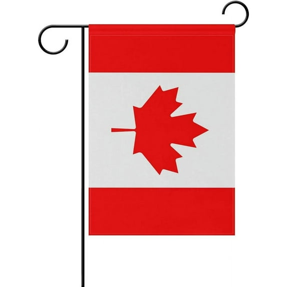 Canada Garden Flags 12.5 x 18 Inches Double Sided Vivid Color and Fade Proof Small Canadian Yard Flags for Indoor and Outdoor Decorations (Canada)