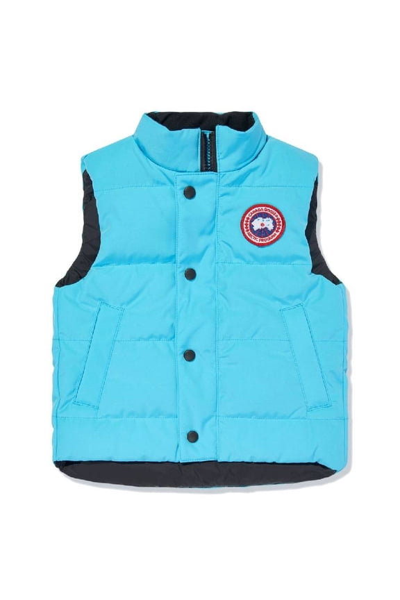 Boys Logo Embossed Padded Vest, Size Small