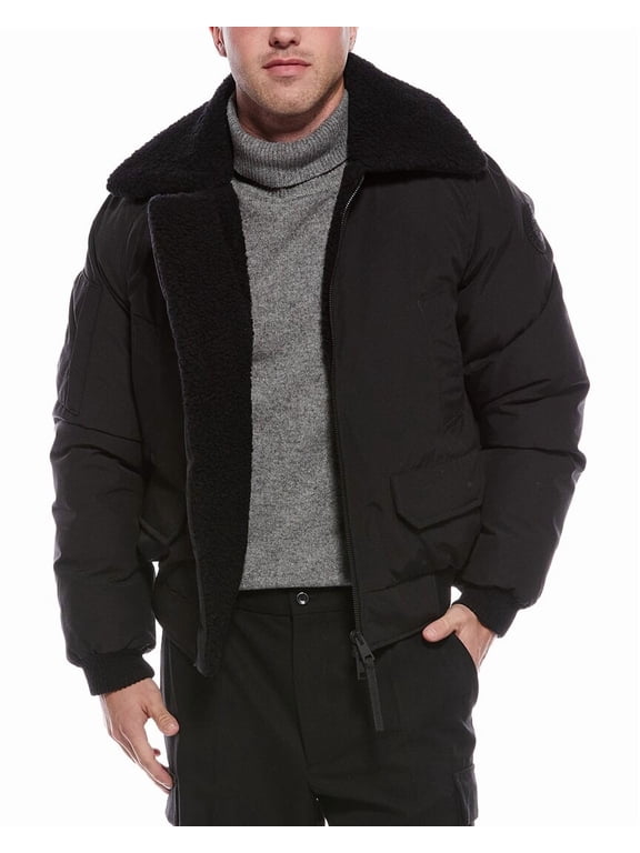 mens Chilliwack Aviation Down Bomber Jacket, s, Black