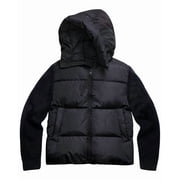 Canada Goose mens Hybridge Grove Wool Knit Down Hoodie, m, Blue
