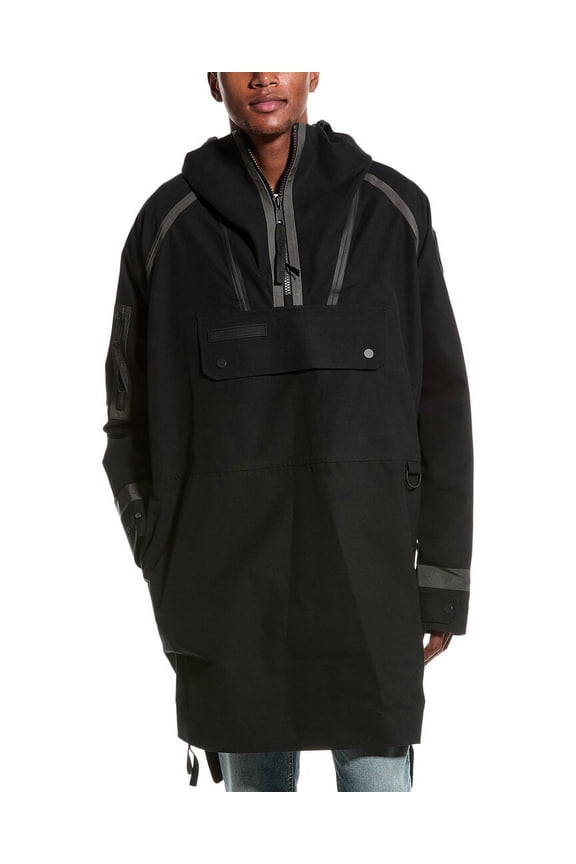 mens Polaris Anorak, l, Black