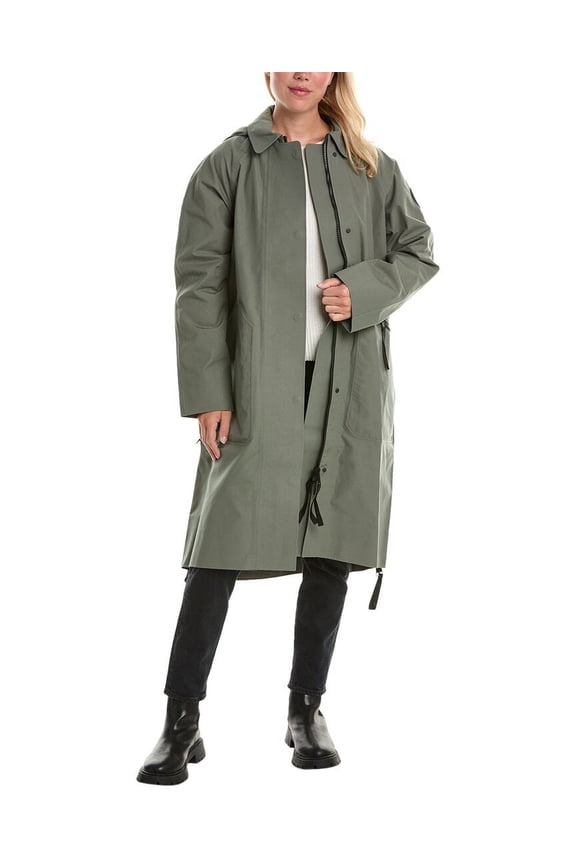 womens Coat, s, Green
