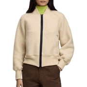 Canada Goose womens Sierra Fleece Black Label Wool-Blend Bomber Jacket, s