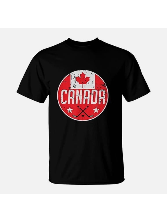 Canada Ice Hockey Flag Jersey Supporter Canadian Gift TShirt