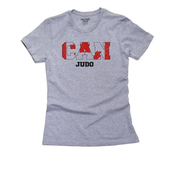 Canada Judo - Olympic Games - Rio - Flag Women's Cotton Grey T-Shirt