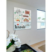 "Canada Life" by Molly Rosner Painting Print on White Wood