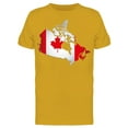 thumbnail image 1 of Canada Map Oultine With Flag T-Shirt Men -Image by Shutterstock, Male Large, 1 of 2