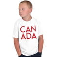thumbnail image 1 of Canada Maple Leaf Flag Patriotic Crewneck T Shirts Boy Girl Teen Brisco Brands XS, 1 of 5