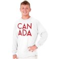 thumbnail image 1 of Canada Maple Leaf Flag Patriotic Long Sleeve TShirt Men Women Brisco Brands M, 1 of 5