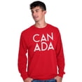 thumbnail image 1 of Canada Maple Leaf Flag Patriotic Long Sleeve TShirt Men Women Brisco Brands S, 1 of 5