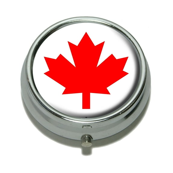 Canada Maple Leaf Flag Pill Box