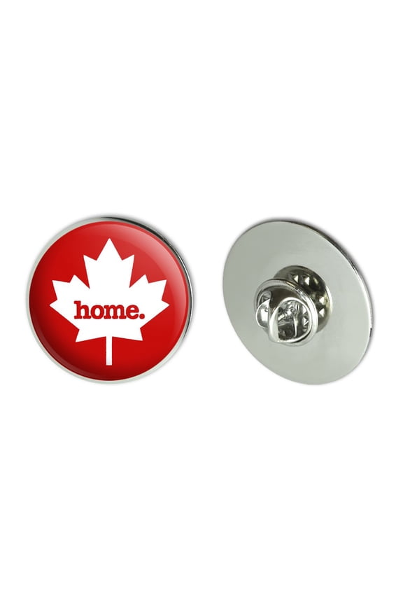 Canada Maple Leaf Home Country Solid Red Officially Licensed Metal 1.1" Tie Tack Hat Lapel Pin Pinback