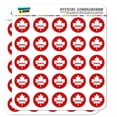 thumbnail image 1 of Canada Maple Leaf Home Country Solid Red Officially Licensed Planner Calendar Scrapbooking Crafting Stickers, 1 of 7