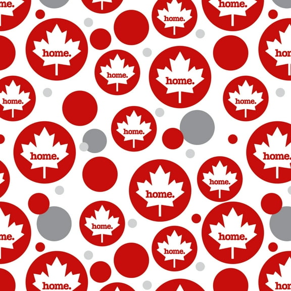 Canada Maple Leaf Home Country Solid Red Officially Licensed Premium Gift Wrap Wrapping Paper Roll