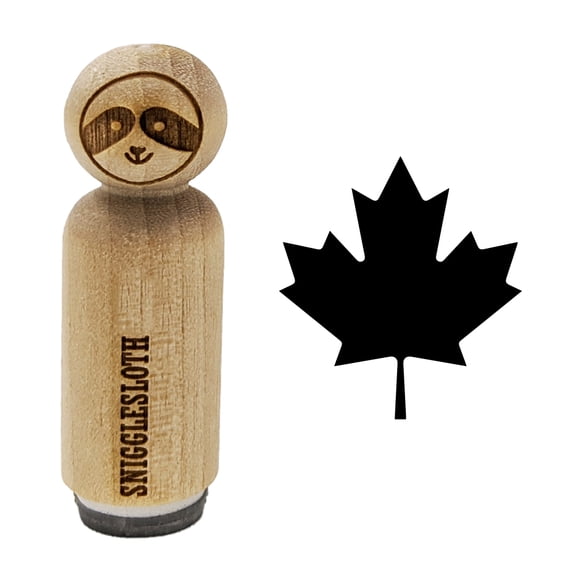 Canada Maple Leaf Rubber Stamp for Scrapbooking Crafting Stamping - Medium 1 Inch