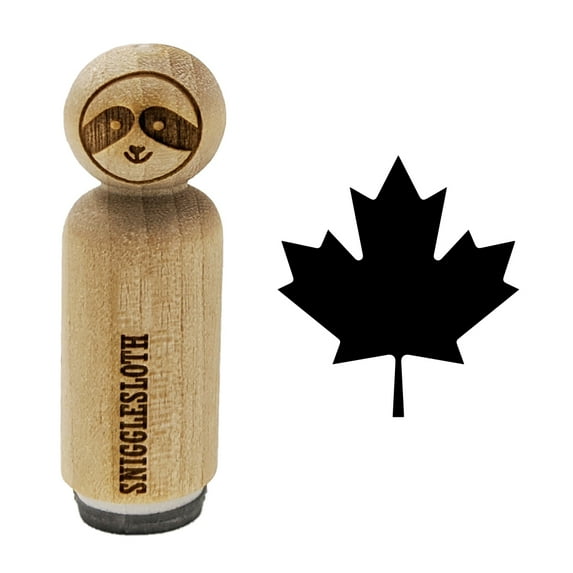 Canada Maple Leaf Rubber Stamp for Scrapbooking Crafting Stamping - Mini 1/2 Inch
