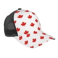 thumbnail image 1 of Canada Maple Leaf Snapback Trucker Hats Baseball Caps Adjustable Mesh Back Ball Caps For Men Women, 1 of 5
