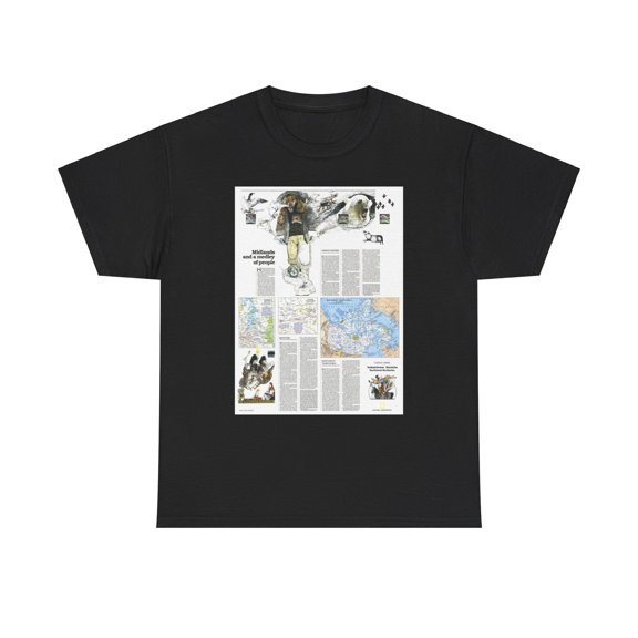 Canada - Medley of People (1979) (Map) T-Shirt