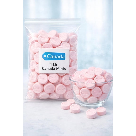 Canada Mints  1 lb Bag, Creamy Wintergreen Mints, Classic Refreshing Candy