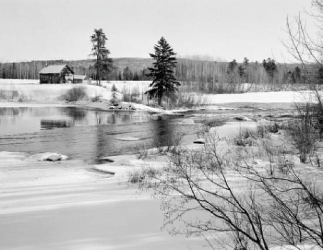 Canada Ontario Port Arthur Winter scene on prairie Canvas Art - (18 x 24)