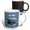 thumbnail image 1 of 3drose, Canada, Polar Bear Swimming in Arctic Circle, 11oz Magic Transforming Mug, 1 of 7