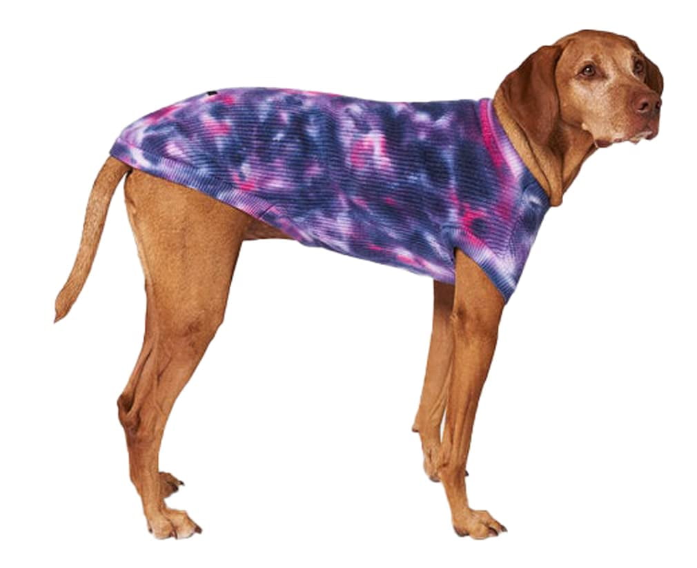 Canada Pooch Wide Side Sweater Insulated Dog Coat (Purple Tie Dye, 16