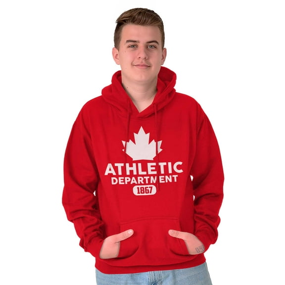 Canada Pride Distressed Maple Leaf Unisex Plus Fleece Graphic Hoodie Brisco Brands 2X