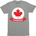 thumbnail image 1 of Canada Pride Mens Funny Patriotic Flag Retro Feel Canadian Maple Leaf T-Shirt, 1 of 4