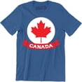 thumbnail image 1 of Canada Pride Mens Funny Patriotic Flag Retro Feel Canadian Maple Leaf T-Shirt, 1 of 4
