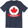 thumbnail image 1 of Canada Pride Mens Funny Patriotic Flag Retro Feel Canadian Maple Leaf T-Shirt, 1 of 4