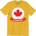 thumbnail image 1 of Canada Pride Mens Funny Patriotic Flag Retro Feel Canadian Maple Leaf T-Shirt, 1 of 4