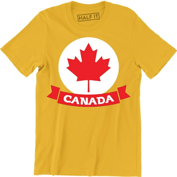 Canada Pride Mens Funny Patriotic Flag Retro Feel Canadian Maple Leaf T-Shirt