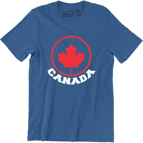 Canada Pride Mens Funny Patriotic Flag Retro Feel Canadian Maple Leaf Tee Shirt